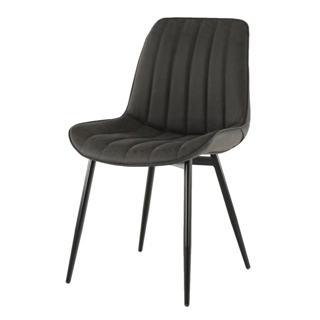 Židle, tmavě šedá / černá, Hazal
