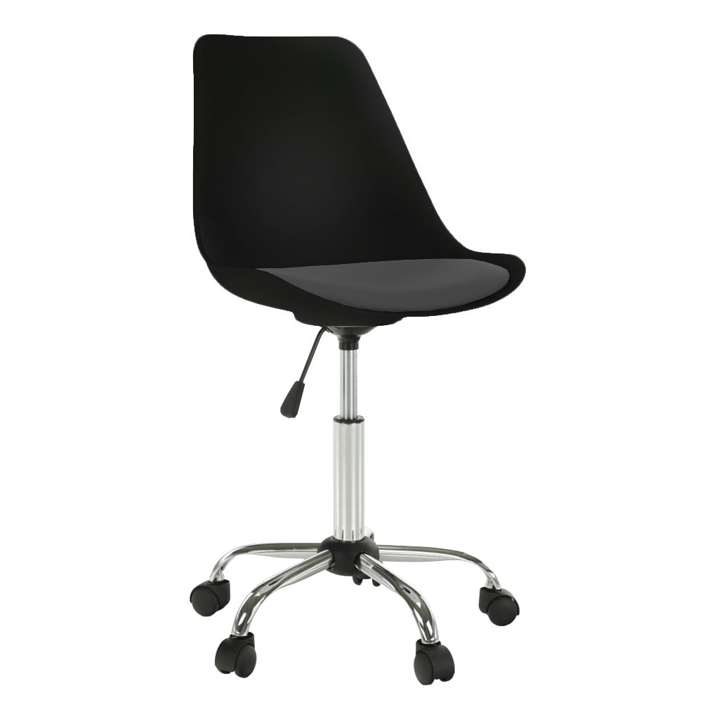 Kancelářská židle, černá/tmavě šedá, DARISA NEW