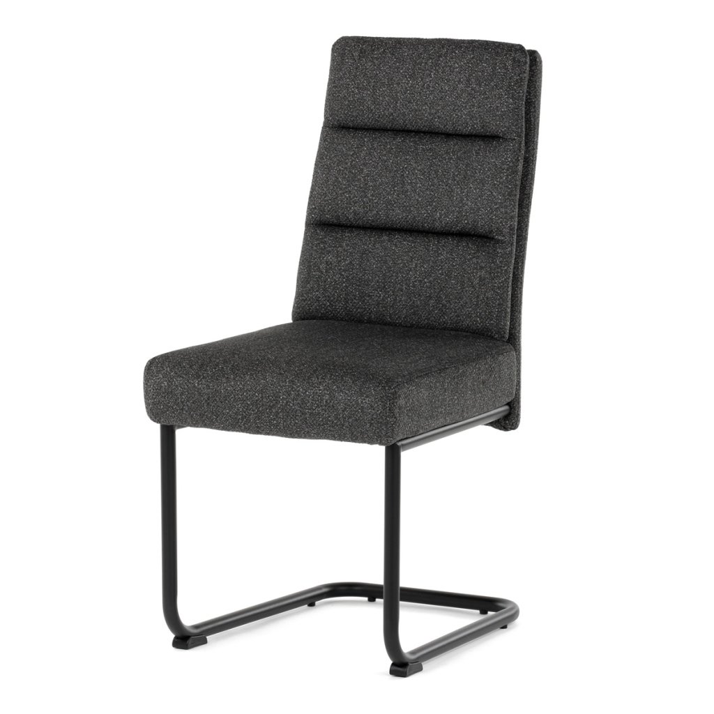 Židle jídelní taštičkové pružiny tmavě šedá látka AJZ199S