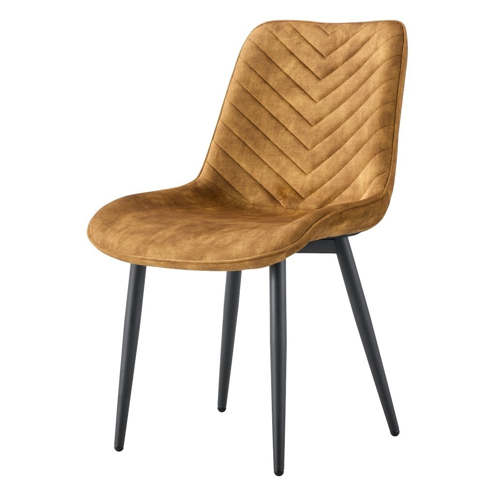 Jídelní židle hnědozlatá černá TJZ116ZL