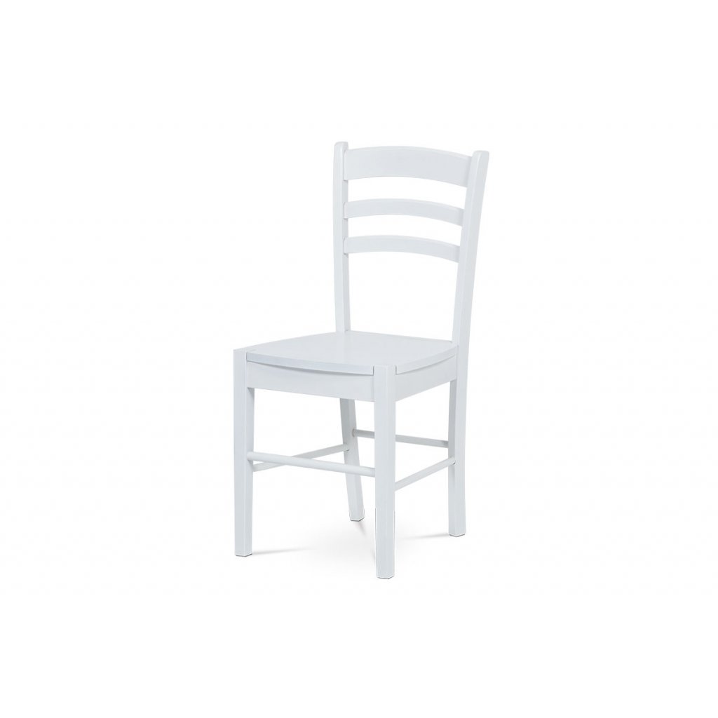 Jídelní židle celodřevěná bílá AUC-004 WT-OBR1