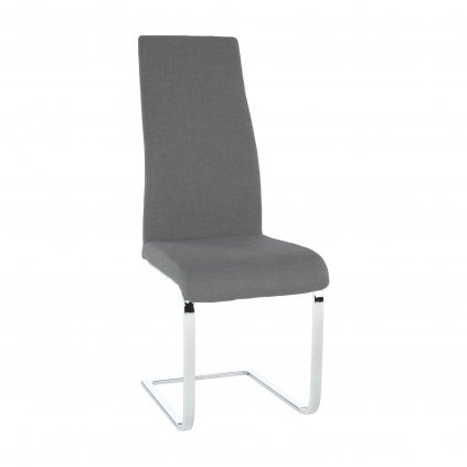 Čalouněná jídelní židle v tmavě šedém odstínu TK229