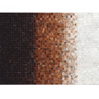 Luxusní koberec, kůže, typ patchworku, 170x240 cm, KOBEREC KOŽA typ7