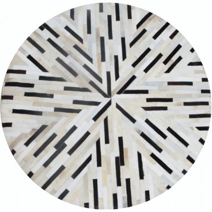 Luxusní koberec z kůže typ patchworku 200x200 cm TK3314