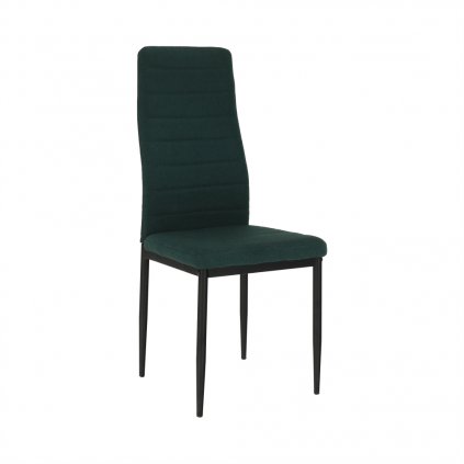 Jídelní židle ve smaragdové barvě s černou kovovou konstrukcí TK2038