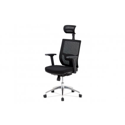 Komfortní kancelářská výškově nastavitelná židle z černé látky KA-B1083 BK-OBR1