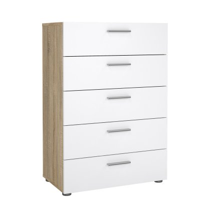 Komoda PEPE 70508 oak/bílý lesk