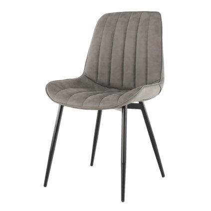 Židle, světle šedá / černá, Hazal
