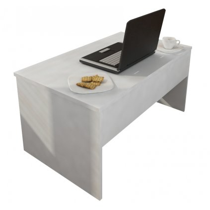 Rozkládací konferenční stolek ALBURY bílá