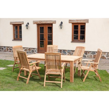 Zahradní nábytek T189 teak set 1+6