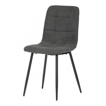 Jídelní židle šedá látka, kovová podnož CT-281 GREY2