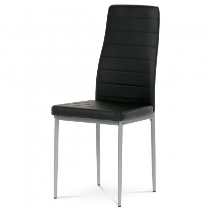 Židle jídelní černá koženka DCL-377 BK