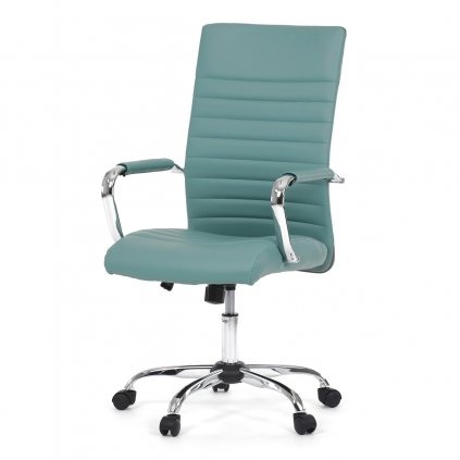 Kancelářská židle modrá ekokůže KA-V307 BLUE