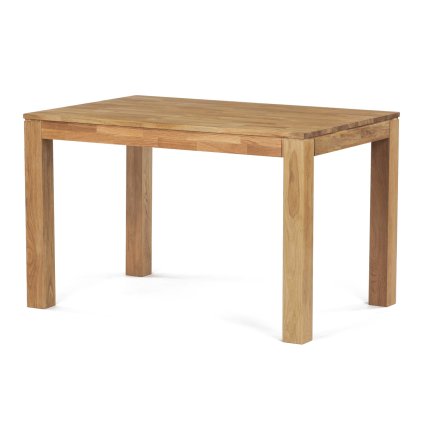 Jídelní stůl 120x80 cm masiv dub bílý povrchová úprava olejem AJS157D-120