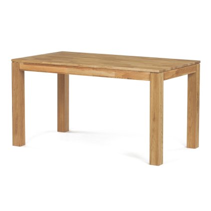 Jídelní stůl 140x80 cm masiv dub bílý povrchová úprava olejem AJS157D-140