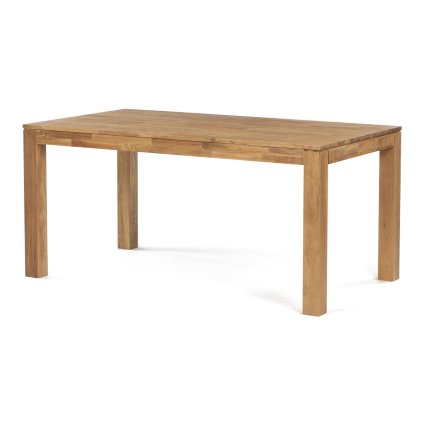 Jídelní stůl 160x90 cm masiv dub bílý povrchová úprava olejem AJS157D-160