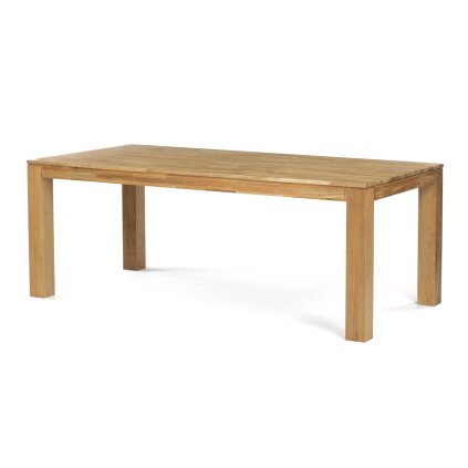 Jídelní stůl 200x100 cm masiv dub bílý povrchová úprava olejem AJS157D-200