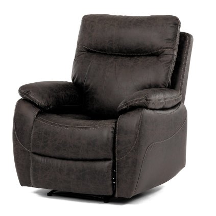 TV a relaxační křeslo manuální potah coffee látka v dekoru vintage AKR158CO