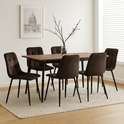 88 1 jidelni zidle aria hneda