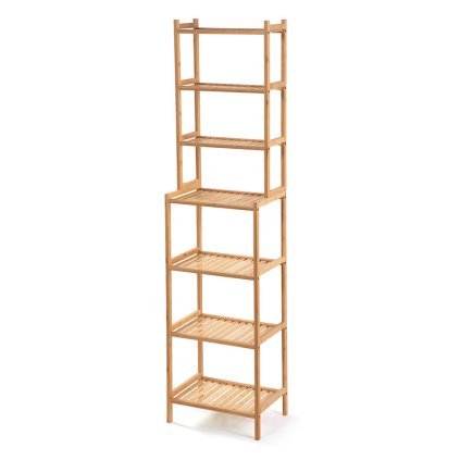 Bambusový regál 157x40x28 přírodní HRL107N