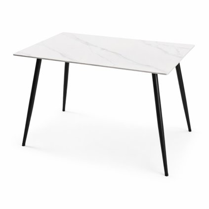 Jídelní stůl 120x80 dekor bílý mramor HJS100B-120