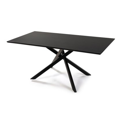 Jídelní stůl 180x90 černý dekor dřeva HJS102C