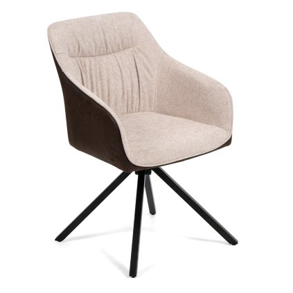 118 11 jidelni zidle loren hneda kremova a