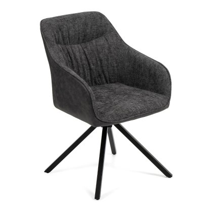 124 10 jidelni zidle loren tmave seda a