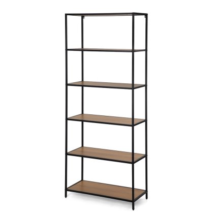 Regál kov 185x77x35 dekor dub HRL110N-B