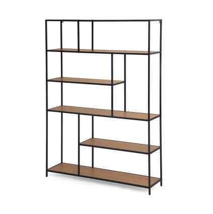 Regál kov 185x135x35 dekor dub HRL110N-C