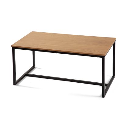 Konferenční stolek kov 90x40x47 dekor dub HKS105N