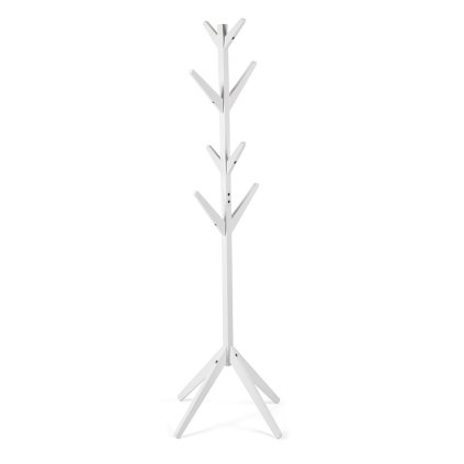 Věšák stojanový masiv bílý 175 cm HVS101B