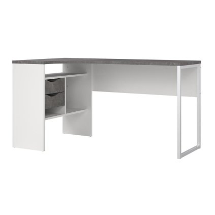 Psací stůl Felix 118 bílá/beton