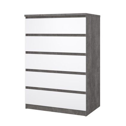 221715 komoda simplicity 231 beton bily lesk