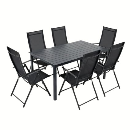 Zahradní set 150x90 pro 6 osob V136 černá