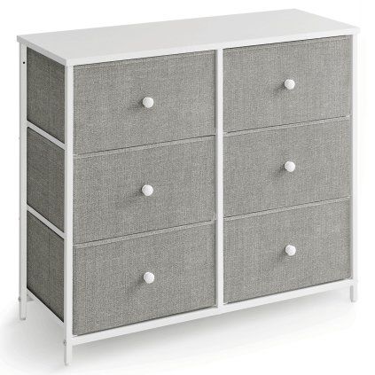 Komoda 80x30x71 cm kov šedá AKM104S