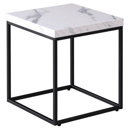 Konferenční stolek 40x40 cm mramor AKS167B