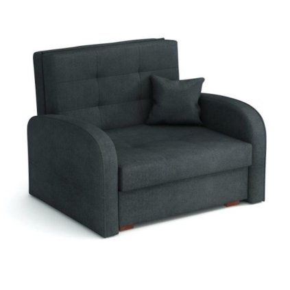 Rozkládací křeslo v šedé barvě 102 cm F1428