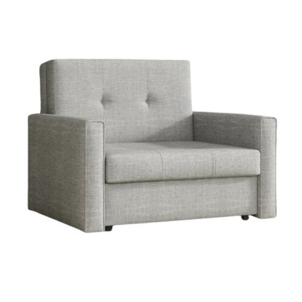 Rozkládací křeslo v šedé barvě 103 cm F1428Jidelni set VJS26 40S (1)