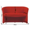 100347 2 dvojkreslo ve stylovem latkovem provedeni cervena cuba