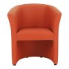 100422 4 kreslo v jednoduchem modernim designu oranzova cuba