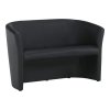 Dvojkřeslo ve stylovém provedení ekokůže černá CUBA