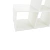 Policový regál ve tvaru pyramidy bílý NORAH-2