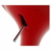 105057 4 barova zidle v provedeni chrom a cerveny plast s nizkou operkou zad tk178