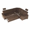 105639 3 rohova rozkladaci sedaci souprava v pravem provedeni hnede barvy tk119