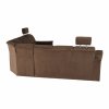 105639 5 rohova rozkladaci sedaci souprava v pravem provedeni hnede barvy tk119