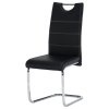 Židle Abira New, černá / světlé šití
