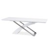 Jídelní rozkládací stůl 220x90cm v bílém provedení TK2141-2