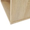 106596 13 kancelarska dvoudverova skrin s regalem v provedeni bile barvy a dubu sonoma tk188