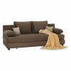 107250 14 pohodlna rozkladaci pohovka v odstinu cappuccino s polstarky tk320
